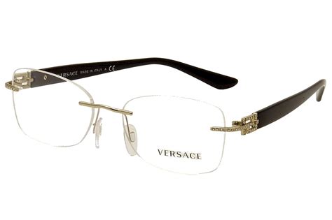 versace rimless eyeglasses|versace clear frame eyeglasses.